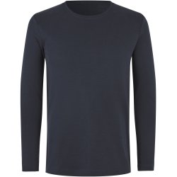 ID 5002 Interlock T-shirt �kologisk l/� Navy