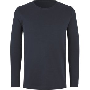 ID 5002 Interlock T-shirt �kologisk l/� Navy