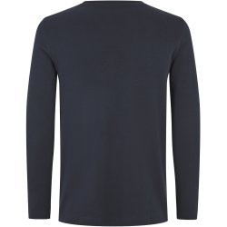 ID 5002 Interlock T-shirt �kologisk l/� Navy