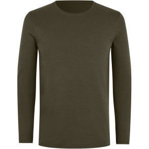 ID 5002 Interlock T-shirt �kologisk l/� Oliven