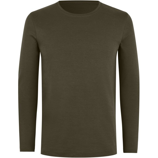 ID 5002 Interlock T-shirt �kologisk l/� Oliven