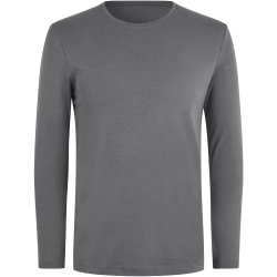 ID 5002 Interlock T-shirt �kologisk l/� Silver grey