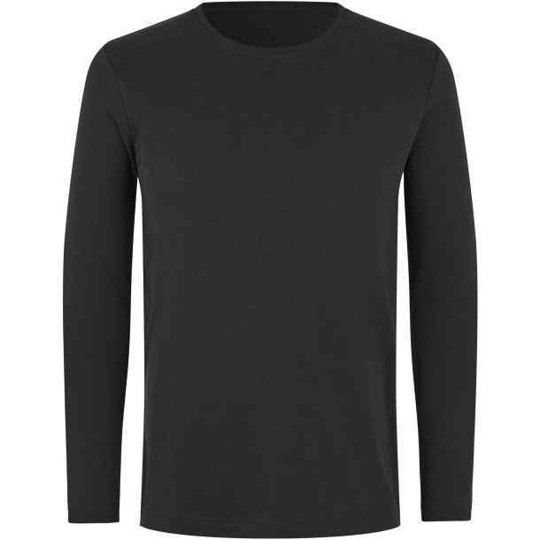ID 5002 Interlock T-shirt �kologisk l/� Sort