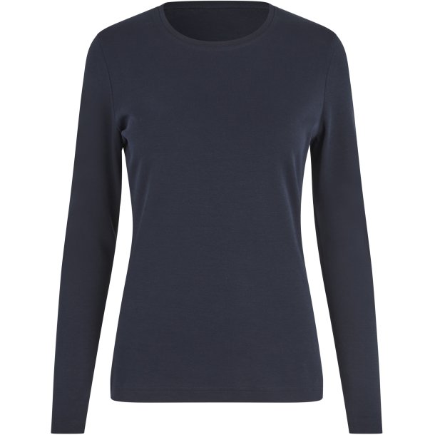 ID 5003 Interlock T-shirt �kologisk l/� dame Navy