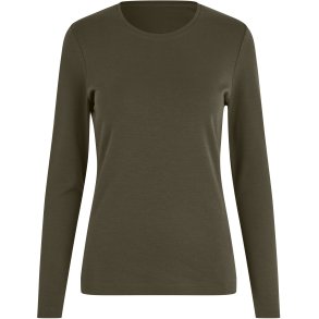 ID 5003 Interlock T-shirt �kologisk l/� dame Oliven