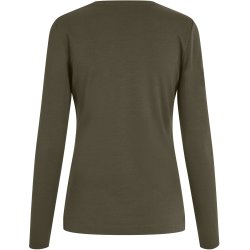 ID 5003 Interlock T-shirt �kologisk l/� dame Oliven