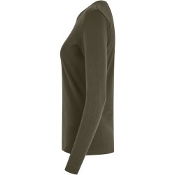 ID 5003 Interlock T-shirt �kologisk l/� dame Oliven