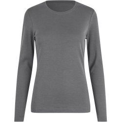 ID 5003 Interlock T-shirt �kologisk l/� dame Silver grey