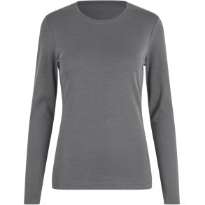 ID 5003 Interlock T-shirt �kologisk l/� dame Silver grey