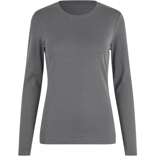 ID 5003 Interlock T-shirt �kologisk l/� dame Silver grey