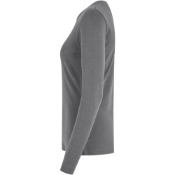 ID 5003 Interlock T-shirt �kologisk l/� dame Silver grey