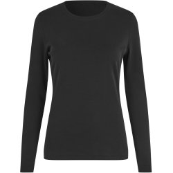 ID 5003 Interlock T-shirt �kologisk l/� dame Sort