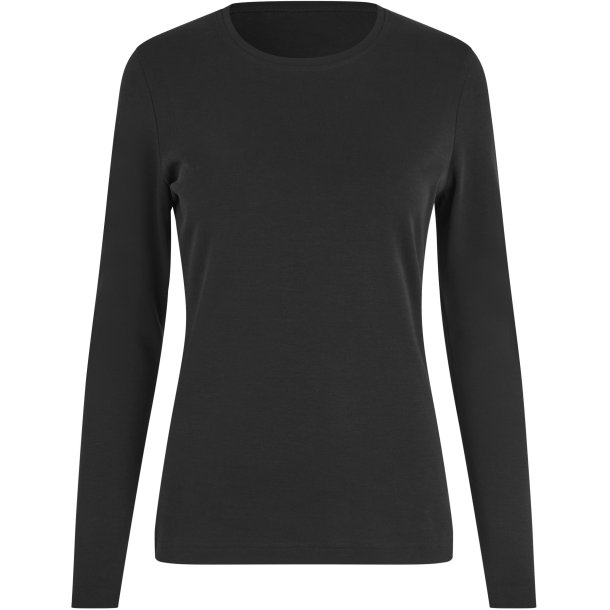 ID 5003 Interlock T-shirt �kologisk l/� dame Sort