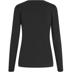 ID 5003 Interlock T-shirt �kologisk l/� dame Sort