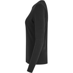 ID 5003 Interlock T-shirt �kologisk l/� dame Sort