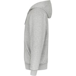 ID 6012 Hoodie �kologisk lynl�s Lys gr� melange