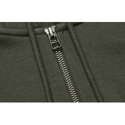 ID 6012 Hoodie �kologisk lynl�s Skovgr�n