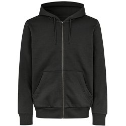 ID 6012 Hoodie �kologisk lynl�s Sort