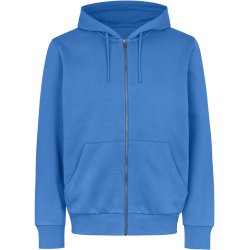 ID 6012 Hoodie �kologisk zip Azur