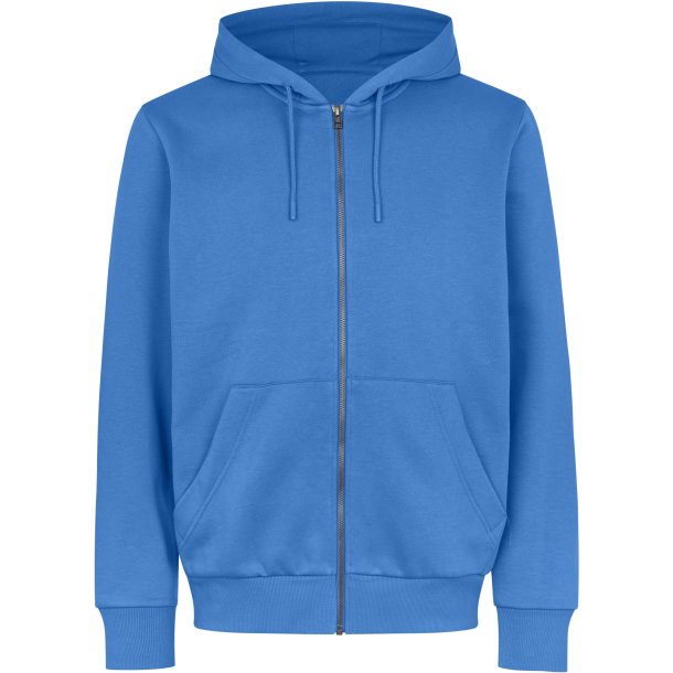 ID 6012 Hoodie �kologisk zip Azur