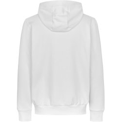ID 6012 Hoodie �kologisk zip Hvid