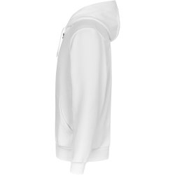 ID 6012 Hoodie �kologisk zip Hvid