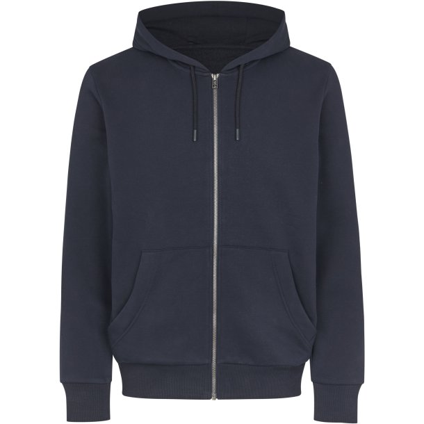 ID 6012 Hoodie �kologisk zip Navy