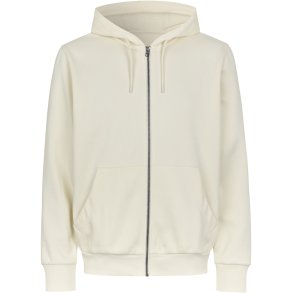 ID 6012 Hoodie �kologisk zip Off-white