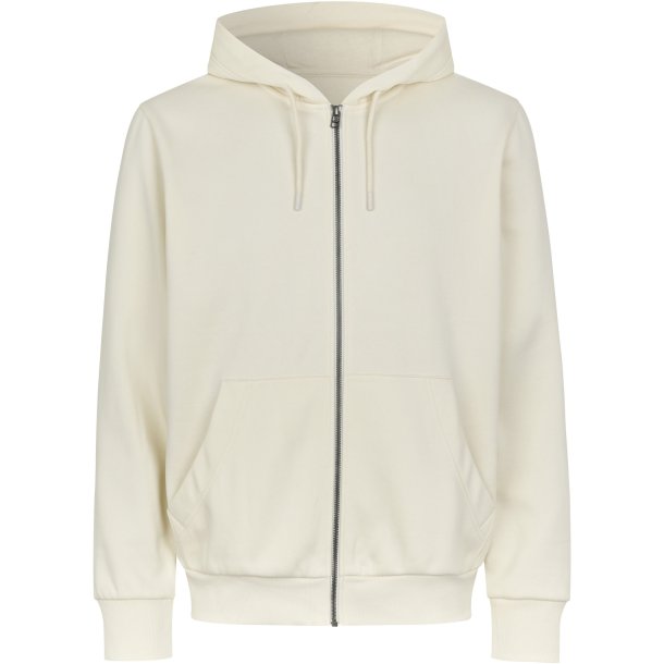 ID 6012 Hoodie �kologisk zip Off-white