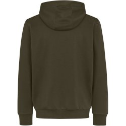 ID 6012 Hoodie �kologisk zip Oliven
