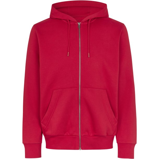 ID 6012 Hoodie �kologisk zip R�d