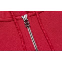 ID 6012 Hoodie �kologisk zip R�d