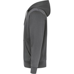 ID 6012 Hoodie �kologisk zip Silver grey