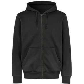 ID 6012 Hoodie �kologisk lynl�s Sort