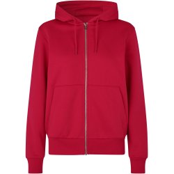 ID 6013 Hoodie �kologisk lynl�s dame R�d