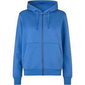 ID 6013 Hoodie �kologisk zip dame Azur