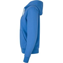 ID 6013 Hoodie �kologisk zip dame Azur