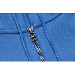ID 6013 Hoodie �kologisk zip dame Azur