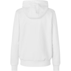 ID 6013 Hoodie �kologisk zip dame Hvid