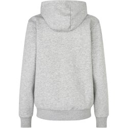 ID 6013 Hoodie �kologisk zip dame Lys gr� melange