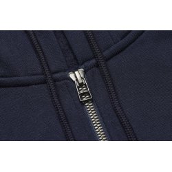 ID 6013 Hoodie �kologisk zip dame Navy