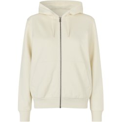 ID 6013 Hoodie �kologisk zip dame Off-white