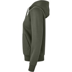 ID 6013 Hoodie �kologisk lynl�s dame Skovgr�n