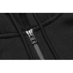 ID 6013 Hoodie �kologisk zip dame Sort
