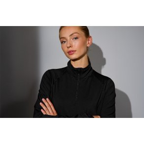 ID G11090 GEYSER stretch trainer  1/4 zip  dame Sort