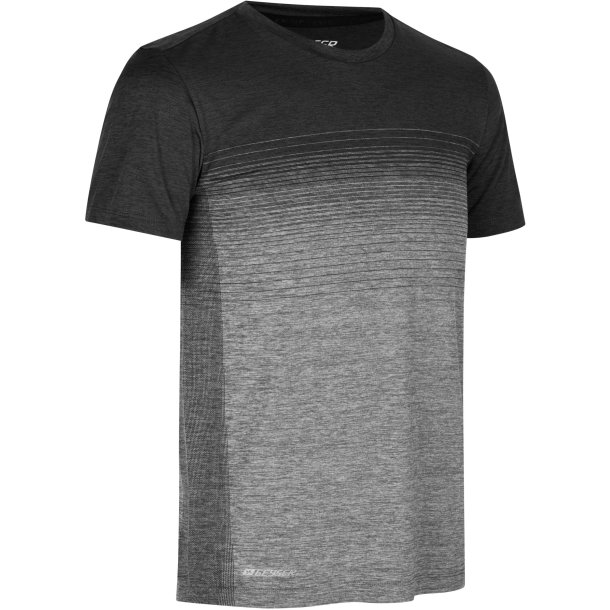 ID G21024 GEYSER striped T-shirt  seamless Anthracite melange