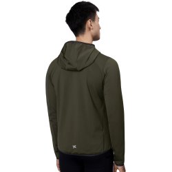 ID G21080 GEYSER stretch hoodie Oliven