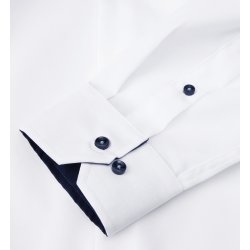 ID S370 SEVEN SEAS Fine Twill Contrast  modern Hvid