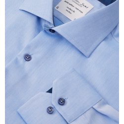 ID S370 SEVEN SEAS Fine Twill Contrast  modern Lys blå