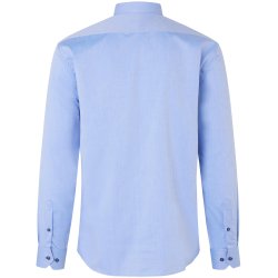 ID S371 SEVEN SEAS Fine Twill Contrast  slim Lys bl